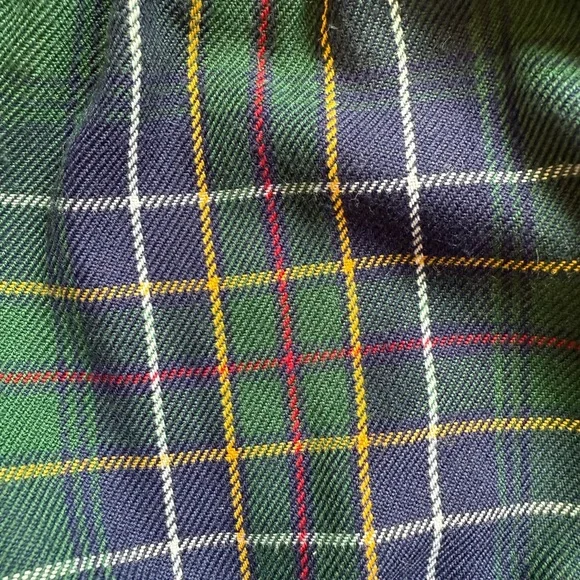 EUC Only Little Once Baby Girl Two Piece Dress + Bloomers-Plaid, Lace, Mistletoe - Picture 4 of 8